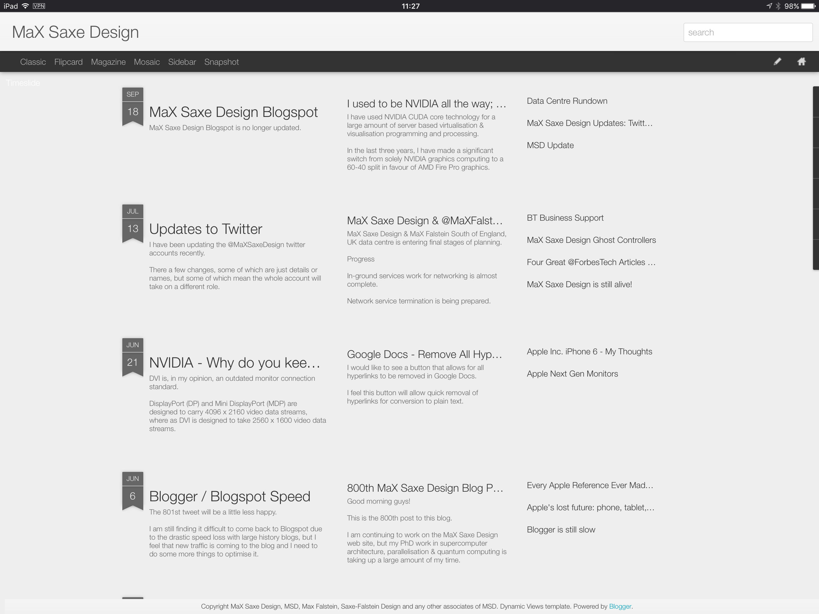 MaX Saxe Design Blogspot